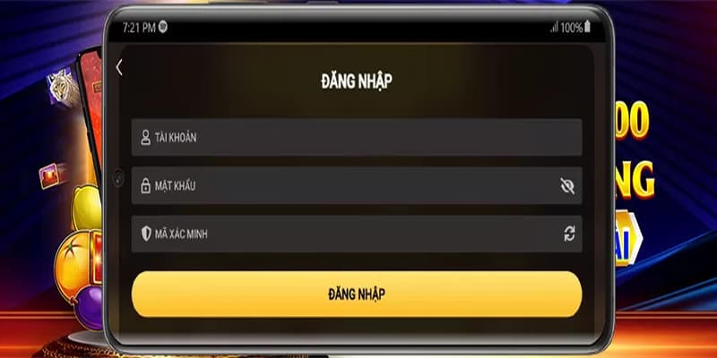Nhập thông tin mà nhà cái yêu cầu để login